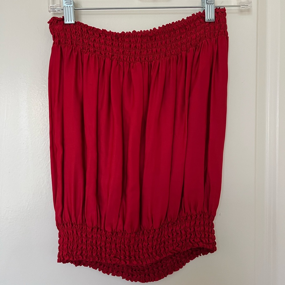 Sofia Red Tube Top - image 2